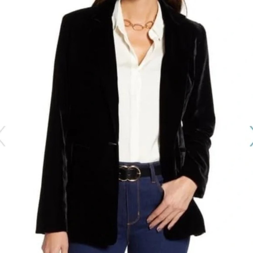 Black Velvet Blazer